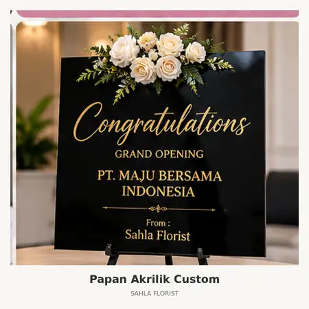Papan Bunga Akrilik Cipocok Jaya